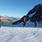 Expedition - Man Walking on Snow Covered Mountain