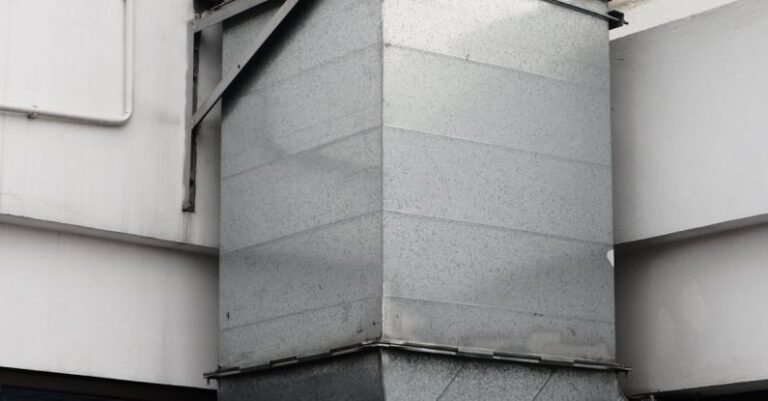 Vent Ecosystems - Facade of a Building with a Ventilation Pipe