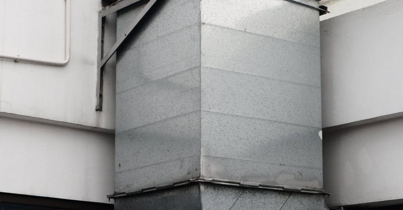 Vent Ecosystems - Facade of a Building with a Ventilation Pipe