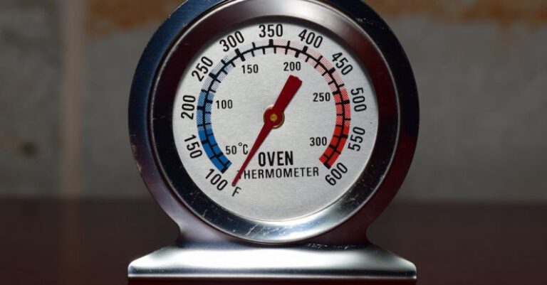 Pressure And Temperature - A Stainless Oven Thermometer Gauge